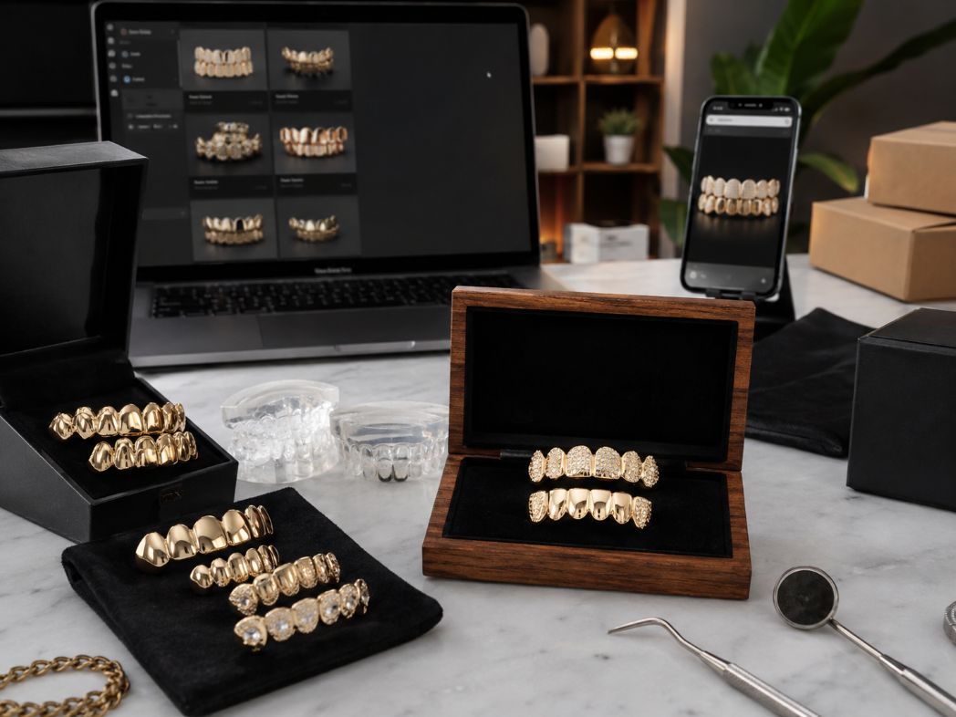 premade gold grillz